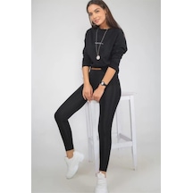 Bonbonetti Chocolate Baby&Kids Kadın Siyah Yüksek Bel Parlak Disco Taytsiyah40 Siyah