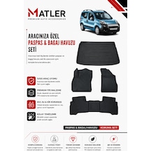 Citroen Nemo 2009 Model 4d Ekstra Havuzlu Paspas Ve Bagaj Havuzu Set