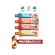 Yüksek Protein Bar 45 G Karma Kutu - 12 Adet 4 Çeşit