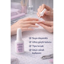 Fırçalı Tırnak Yapıştırıcı 10 G - Brush On Nail Glue 2 Adet