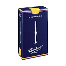 Vandoren Cr104 Traditional Bb Klarnet Kamışı No: 4.0 Profesyonel - 10'lu Kutu Geleneksel Mavi Kutu Sert Seri Ve Kararlı Ses Üretimi