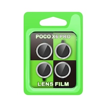 Xiaomi Poco X6 Pro Raze Metal Kamera Lens - Gümüş -