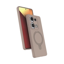 Newface Xiaomi Redmi Note 13 Pro 4g Regal Magsafe Standlı Kapak - Çöl Titanyum Çöl Titanyumu