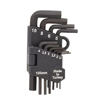 120 Mm 10 Parça Siyah Alyan Seti Düz Kısa Alyan Takımı 6 Gen A 120 Mm 10 Parça Siyah Alyan Seti Düz Kısa Alyan Takımı 6 Gen A