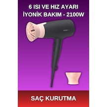 Philips - Bhd350-06 Thermoprotect Saç Kurutma Makinesi - 2100w - Gelişmiş İyonik Bakım - 6 Isı Ve Hız Ayarı