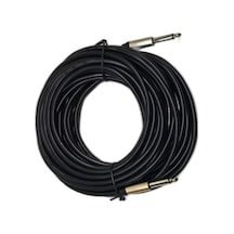 10 Metre 6.35 Mm To 6.35 Mm Ses Kablosu - Çivi Jak Enstrüman Ve Amfi Bağlantı Kablosu - Stereo Jak
