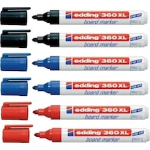 Edding 360 Xl Beyaz Tahta Kalemi 6'lı 2 Siyah 2 Kırmızı 2 Mavi Karışık