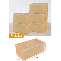 Ayrex Adet - Küçük Boy Baskı Detaylı Taba Hurç 52 X 28 X 21 Cm Genel