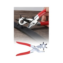 Pratik 6 Başlıklı Metal Kemer Delme Aleti Çok Amaçlı Deri Ve Kemer Delme Aparatı Makinası