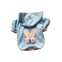 Kemique Blue Pink Bunny Sweatshirt Kedi Süveteri