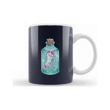 Unicorn In A Bottle Pixel Art Kupa Bardak Porselen Karışık