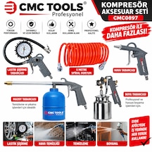 Kompresör Aksesuar Seti 5 Metre Hortum-hava-boya-mazot-tabancası-lastik Şişirme Tabanca Cmc0897