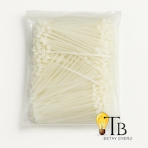 Gwest Kablo Bağı 100x2.5 Mm 1.000 Adet Plastik Kelepçe Standart Nylon 66 1000 Adet Beyaz
