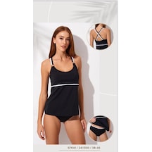 Pierre Cardin Aksesuarlı Yuvarlak Yaka Tankini 241500 Çok Renkli