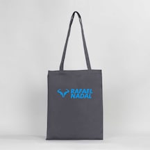 Rafael Nadal Blue Logo Text Gri Gabardin Bez Çanta