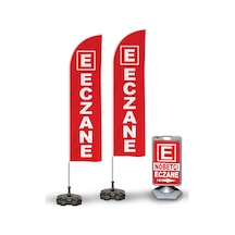 Nöbetçi Eczane Temalı 2 Yelken Bayrak ve A Tabela Reklam Paketi