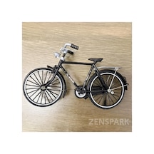 Vintage Siyah Bisiklet Model Yapı Kiti, Gerçekçi Mini Replika, Yetişkinler İçin