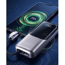 Type C Ve Lightning Destekli Yüksek Kapasiteli Powerbank 13000 Mah Altın - Gold
