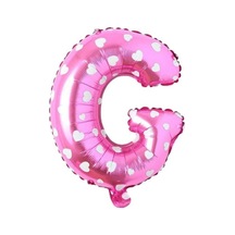 G Harfi 16 İnç Pembe Kalpli Renk Folyo Balon 36 Cm Pembe 256
