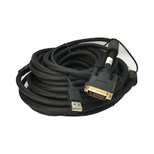 Dvı erkek erkek kablo dvı 24+1 usb power kablo 20 m