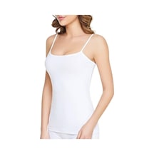 Kadın Beyaz Paket Pamuklu Ribana Ip Askılı Atlet 3'lü 001