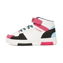 Hummel Courfu Jr 900553-9047 Beyaz & Siyah & Pembe Kız Çocuk Günlük Spor Ayakkabı 001