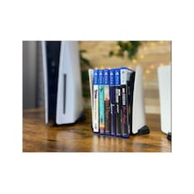 Ps5 Konsol Tasarımlı Cd Stand Rafı, İkonik Konsol Görünümlü Oyun Kutusu Cd Rafı Stand Organizer