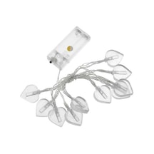 Pazly Suntek Renkli Mevsimlik Led Kalp Işıkları, Dize Dekoratif 10 Fy