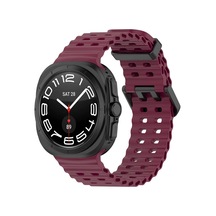 Galaxy Uyumlu Watch Ultra 47mm Redclick Krd-118 Tırtıklı Tasarım Silikon Kordon