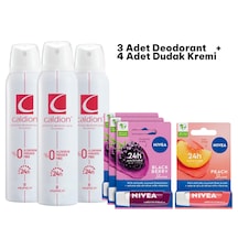 Kadın Deodorant 3 Adet + Nıveadudak Kremi 4 Adet
