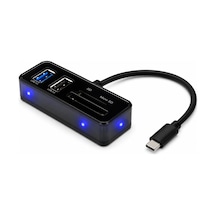 Usb Type-c 3.2 Gen2 Hub Kart Okuyucu 4 Port, 10 Gbps, Tc256