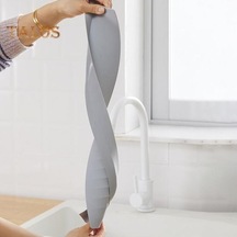 Pazly Koyu Gri Mutfak Su Bölmesi - Silikon Su Engelleme Kurulu - Restoran İçin Dayanıklı Koyu Gri