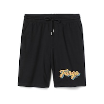 Fargo Rainbow Logo Erkek Siyah Şort 001