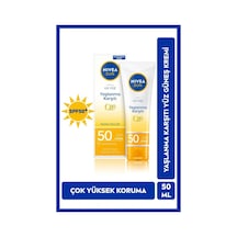 Sun Yüz Kremi 50ml Spf50 Yüksek Güneş Koruyucu  Görünümü Engelleyici