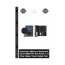 Premium Eğlence Hediyelik 1213-0606-35 Set Pulse Iı 3 Star Masa Tenis Raket Set