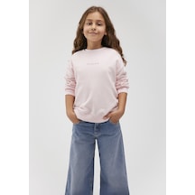 Mavi - Organik Pamuklu Pembe Basic Sweatshirt 7s10043-88133 Pembe