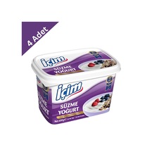 İçim Süzme Yoğurt 650 G X 4 Adet - Yoğun Kıvam Ve Pürüzsüz Lezzet Şöleni