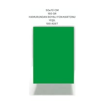 Yeşil 50x70 Cm 160 Gr Fon Kartonu 100'lü Paket