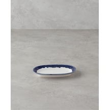 Larry Porselen Kayık Tabak 19 Cm Lacivert Çok Renkli