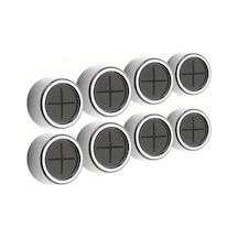 Teltree Abs Malzeme Banyo Havlu Askısı, Yapışkanlı Ve Vidalı 8'li Set, Yumuşak Silikon Pençeler İle Güvenli Tutuş Diğer