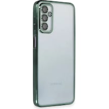Newface Samsung Galaxy M23 Kılıf Razer Lensli Silikon - Yeşil