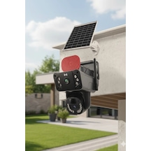 Okam Pro O-kam-3815e 4g Destekli, Çift Lensli 6mp Güneş Enerjili Ptz Dış Mekan Kamera