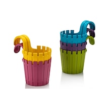 Poliwork Akasya Askılı Balkon Bahçe Saksısı 1.5 L