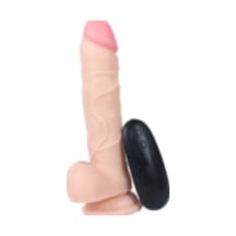 Hızlı Express 20 Titreşimli Tam Realistik 20 CM Gerçekçi Ten Dokusunda Vantuzlu Yapay Vibratör Penis