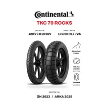 Continental Tkc 70 Rocks 120/70r19 + 170/60r17 Takım 2023/2025 Üretim Dot
