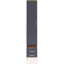 Hyperion Dolap 6 Raflı 2 Çekmeceli Tek Kapaklı 44x44x243 Çam-... Çam