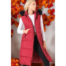 Z6741 Dewberry Bayan Yelek-düz Bordo Düz Bordo Z6741 Dewberry Bayan Yelek-düz Bordo Düz Bordo