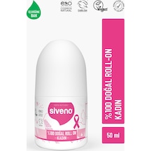 Siveno %100 Doğal Roll On Kadın Deodorant Ter Kokusu Önleyici Bitkisel Leke Bırakmayan Vegan 50 ML