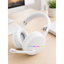 Beyaz Kablosuz Bluetooth Kulaklık Mikrofonlu Ergonomik Kulak Üstü Tasarım - Lisinya Çok Renkli