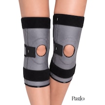 Ligament Ve Patella Destekli Dizlik 1 Çift Ayarlanabilir Spiral Balenli Ortopedik Diz Desteği